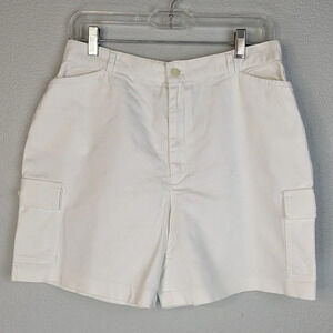 Tribal Sportswear White Cargo/Bermuda Shorts Size 12